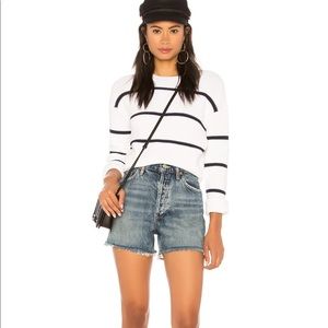 AGOLDE Dee High Rise Short in Marble